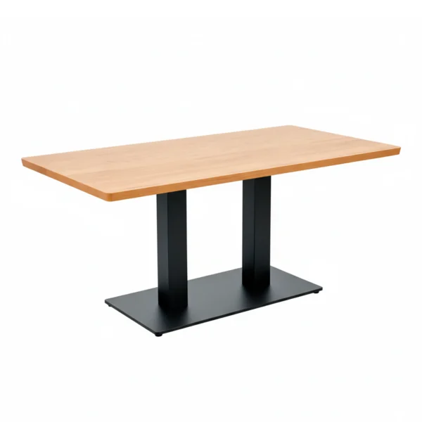 mesa con tablero roble