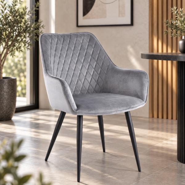 Silla Acolchada con Reposabrazos Key