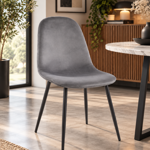 Silla de Comedor en Terciopelo Simp
