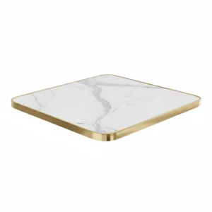 tablero cuadrado marmol blanco piedra sintetizada