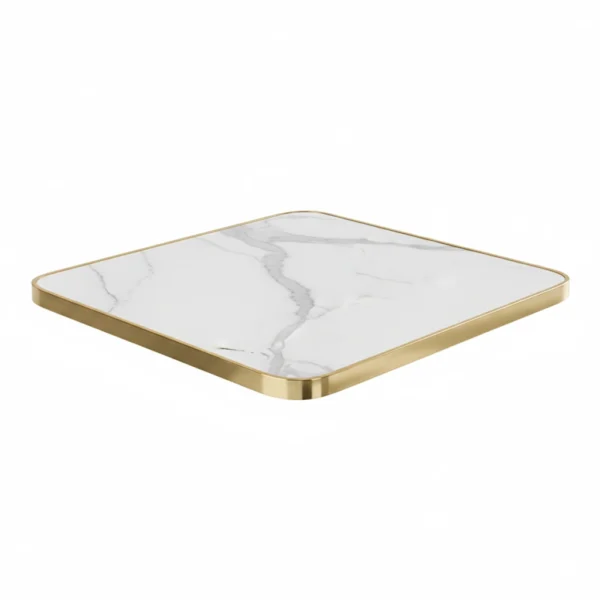 tablero cuadrado marmol blanco piedra sintetizada