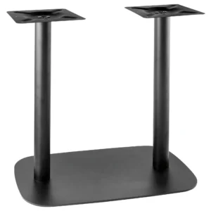 Pie Doble Ovalado de Mesa - NEGRO