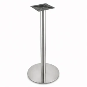 pie central alto de mesa redonda