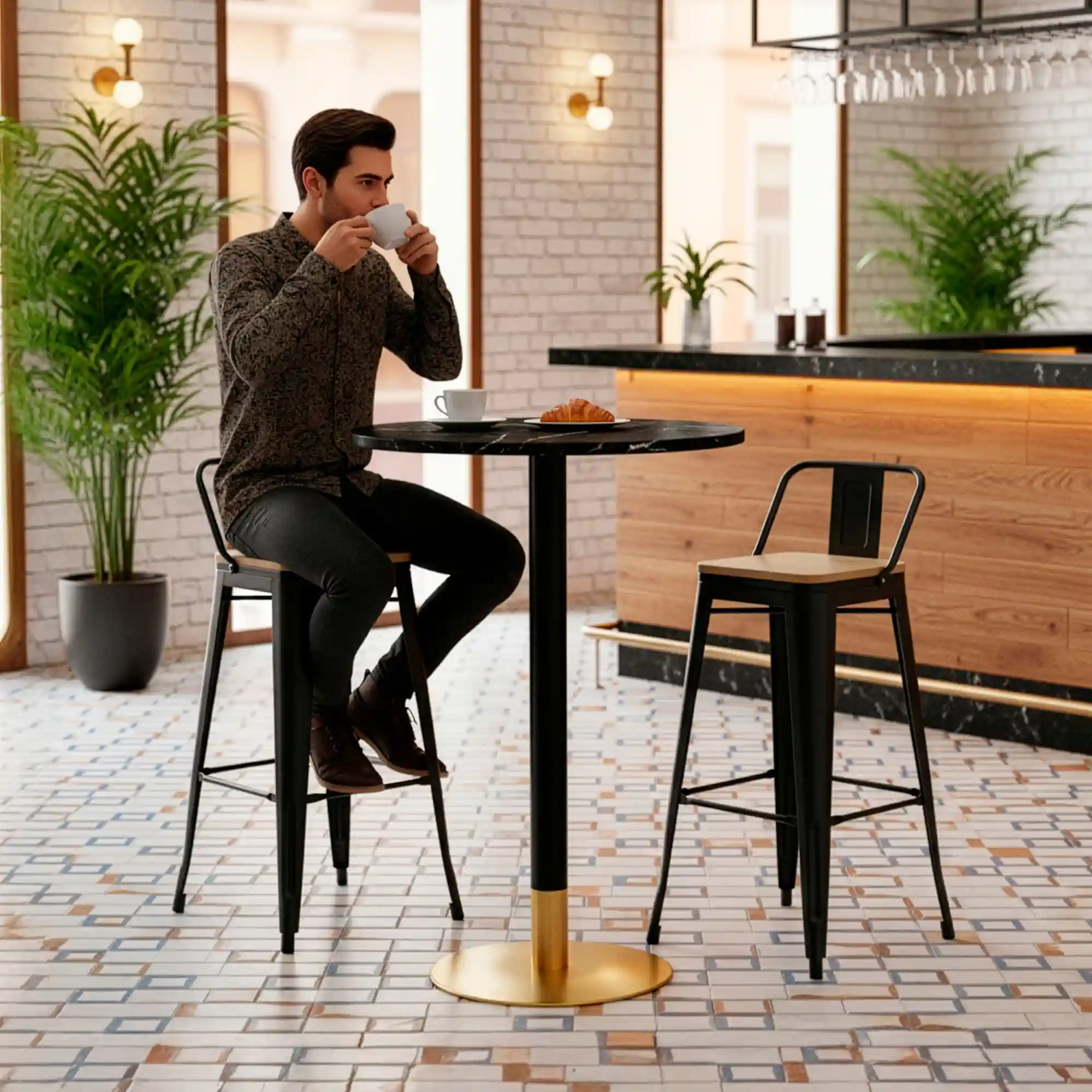 pie mesa alta hosteleria