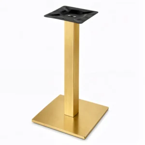 pie de mesa central dorado