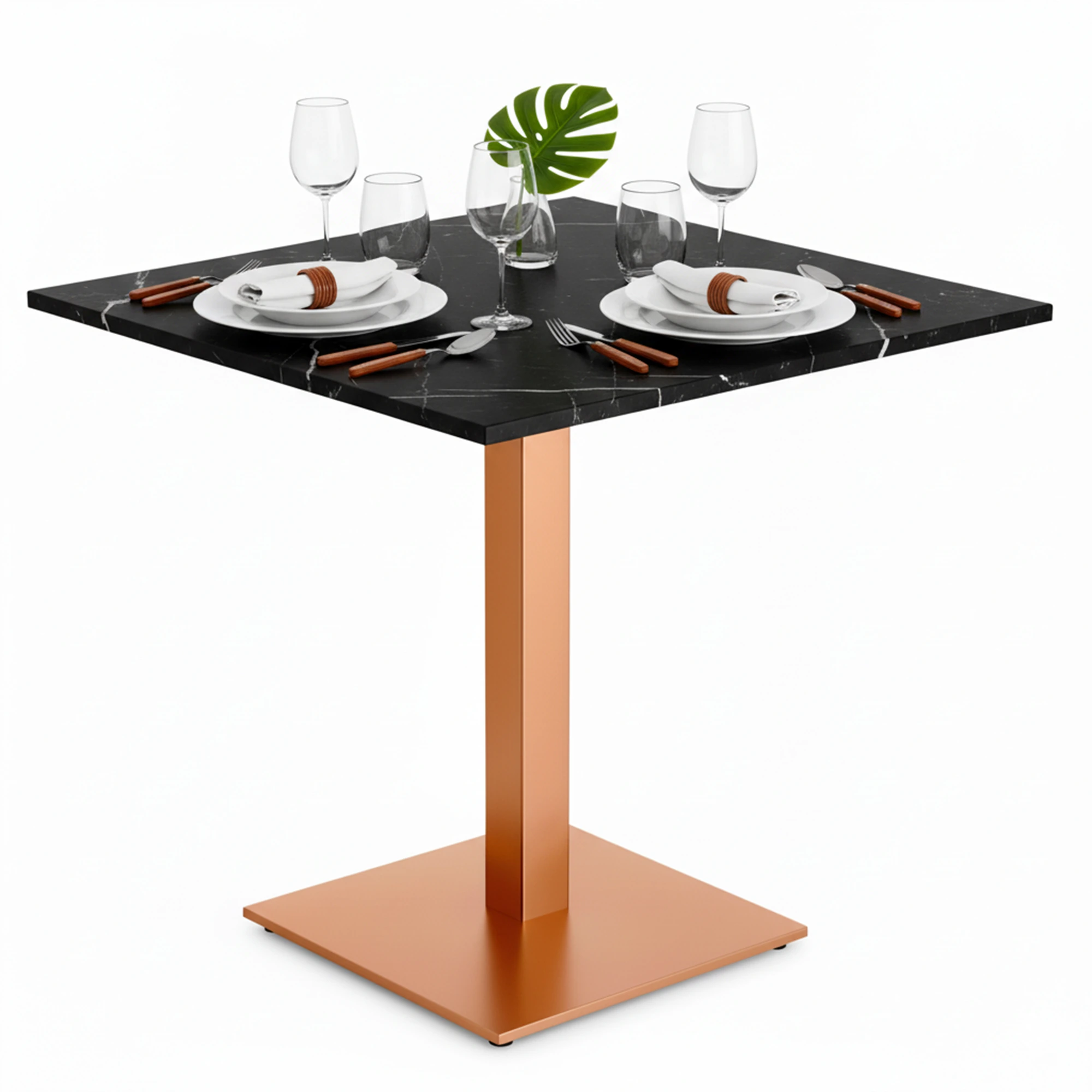 mesa con pie central cobe