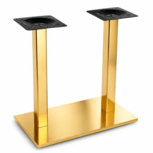 base doble dorado mesa restaurante