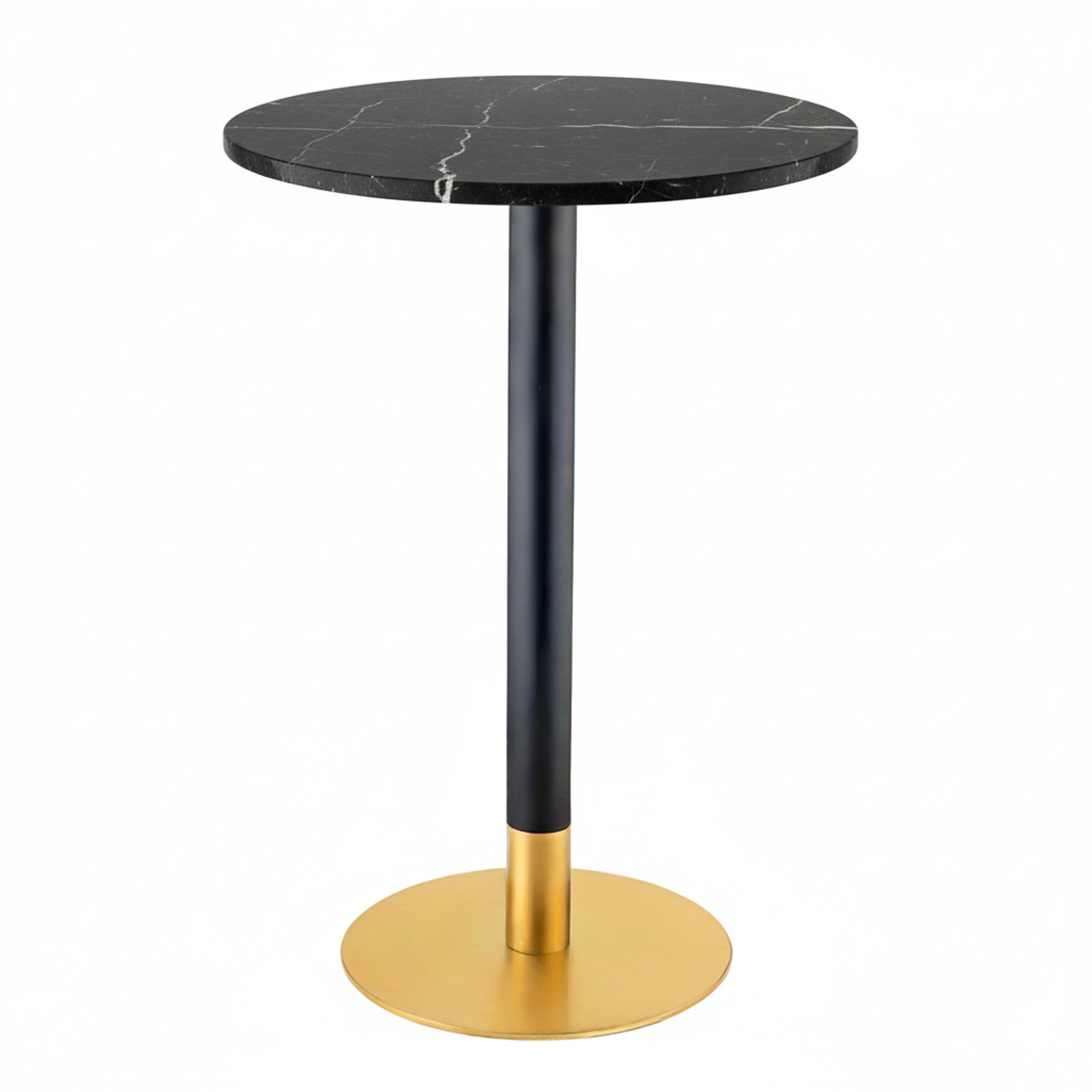 mesa alta con ppie central