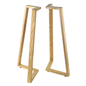 juego pies mesa metal imitacion madera