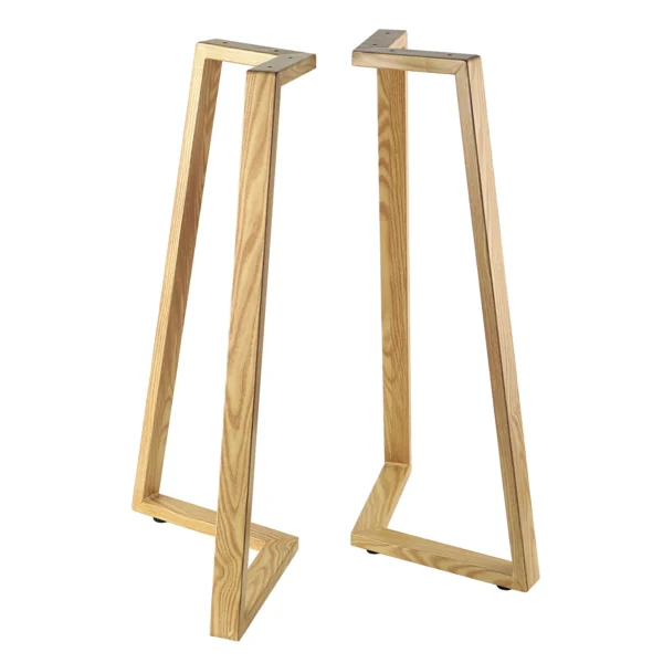 juego pies mesa metal imitacion madera