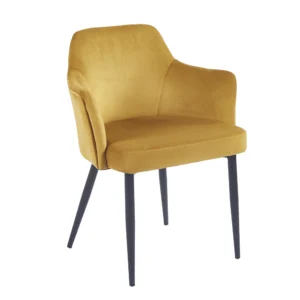 silla reposabrazos mostaza