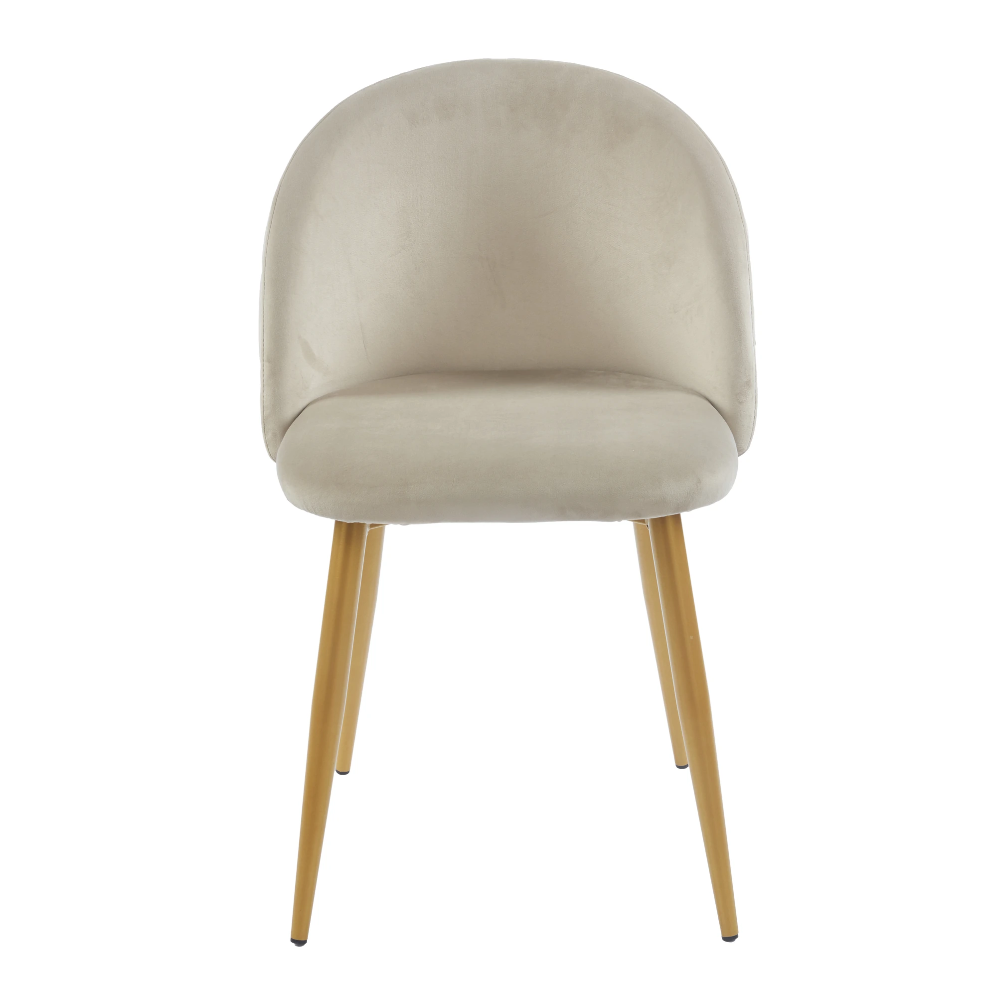 silla terciopelo beige