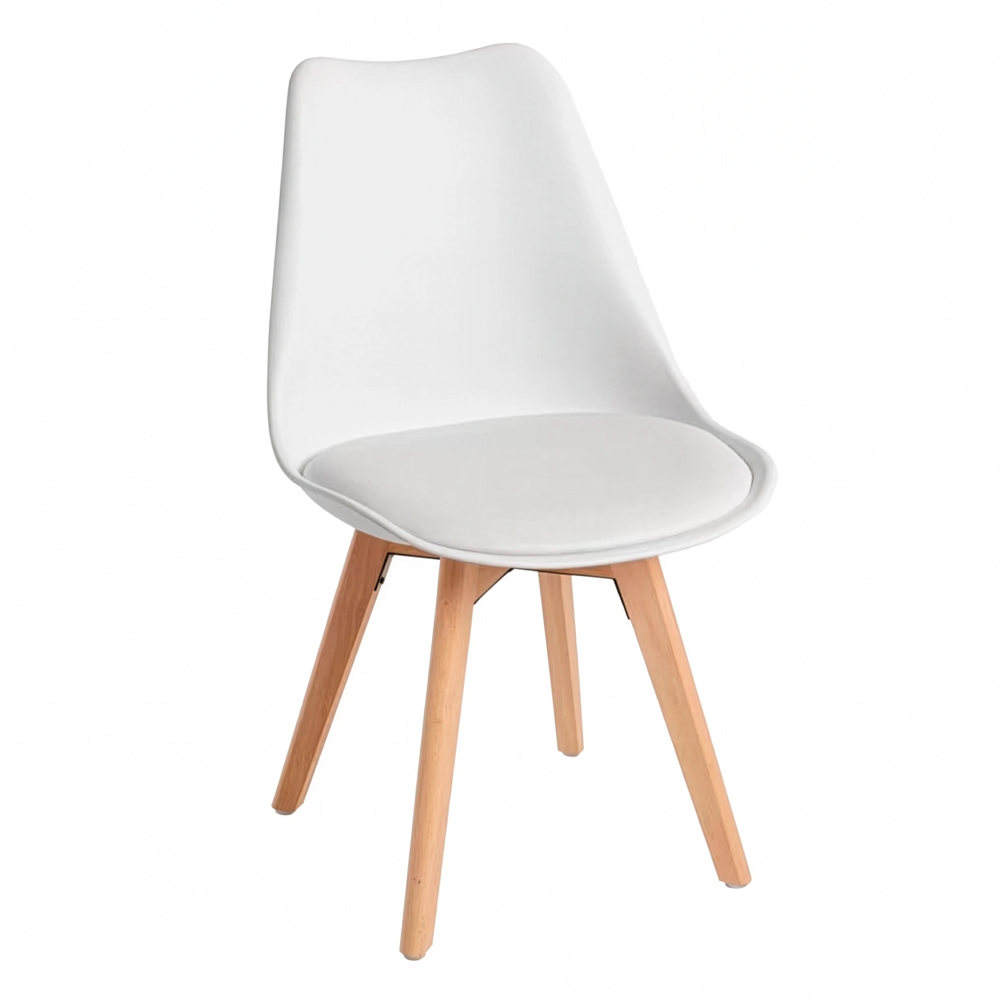 silla nordico estilo escandinavo blanco