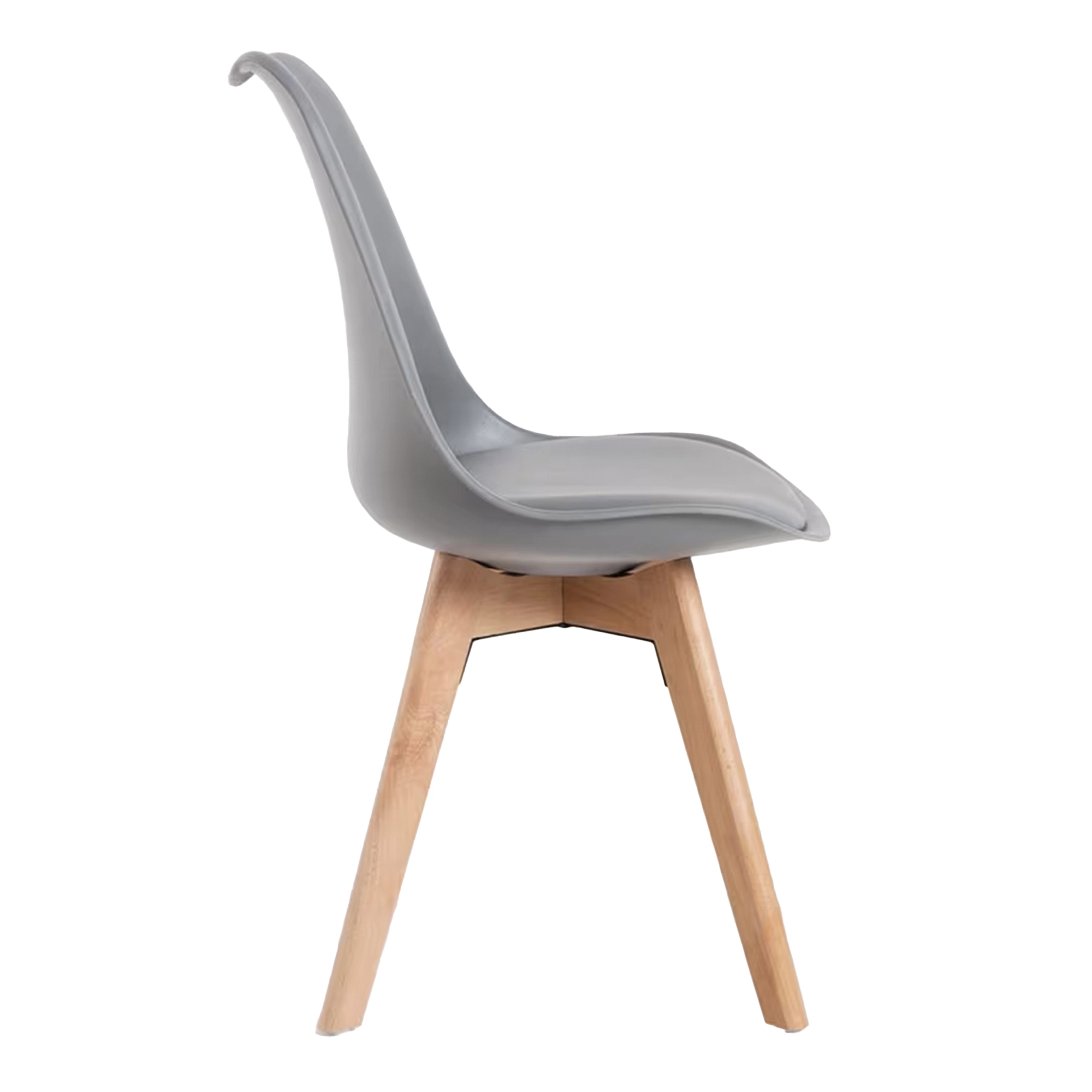 silla escandinava gris