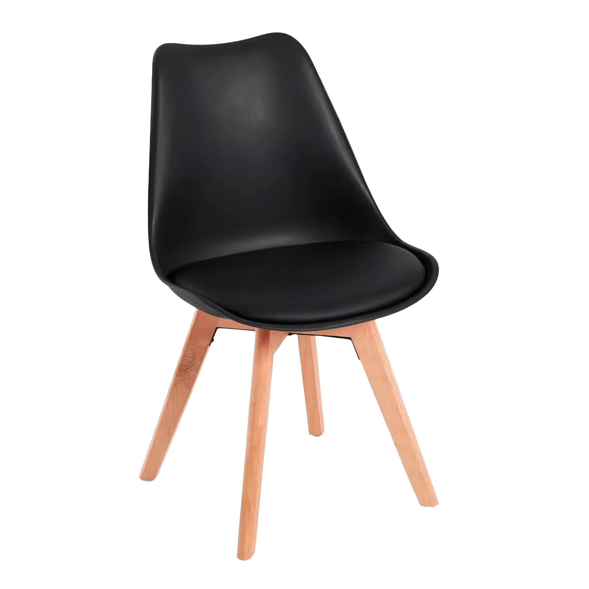 silla nordico estilo escandinavo negro