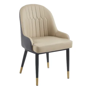 silla tapizada beige gris hosteleria