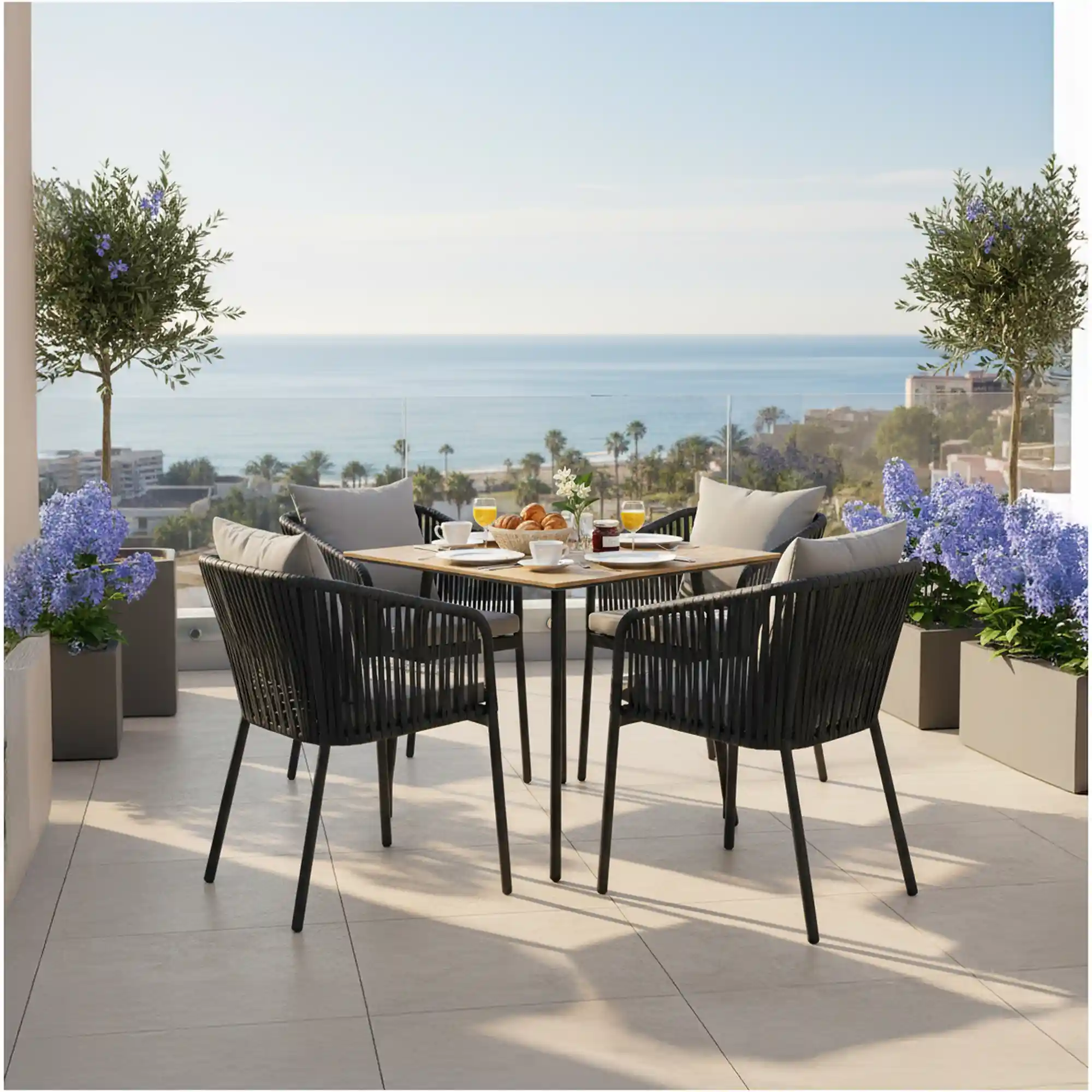 silla mibre con mesa bar