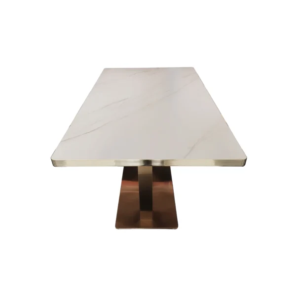 Tablero Mesa Mármol Blanco Piedra Sintetizada Mate - Imagen 3