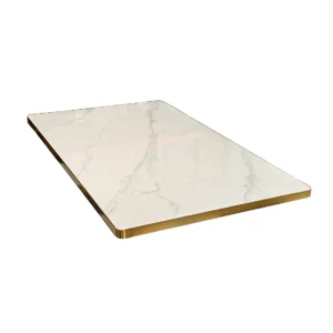 tablero mesa marmol blanco rectangular