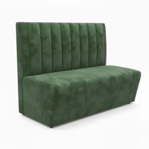 Banco Corrido de Restaurante Zaria Terciopelo Verde