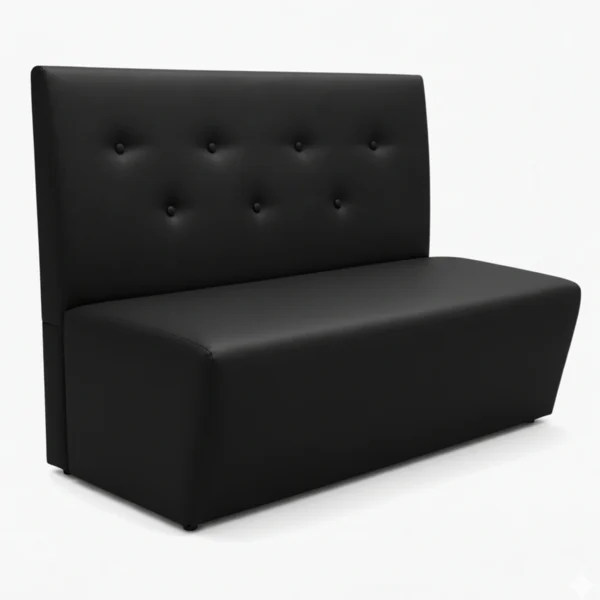 sofa restaurante tapizado negro