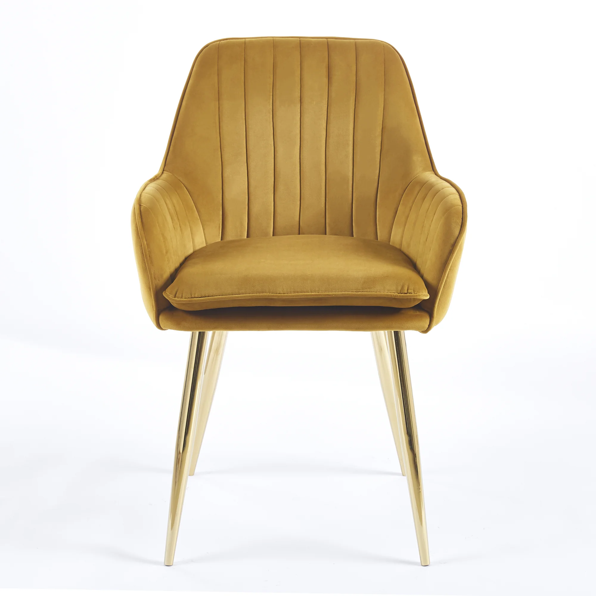 silla tapizada mostaza comedor