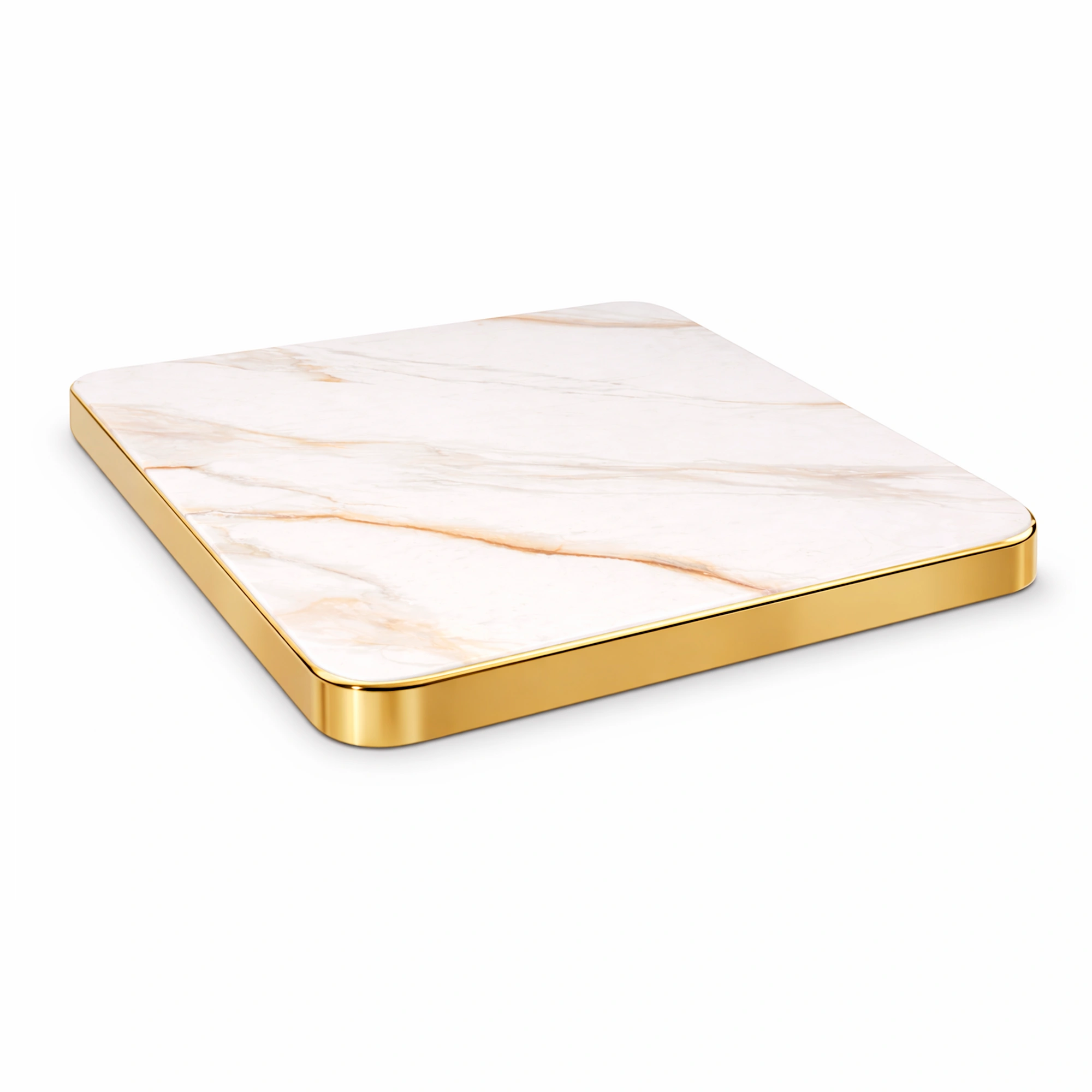 tablero mesa cuadrado piedra sinterizada redondo marmol blanco new