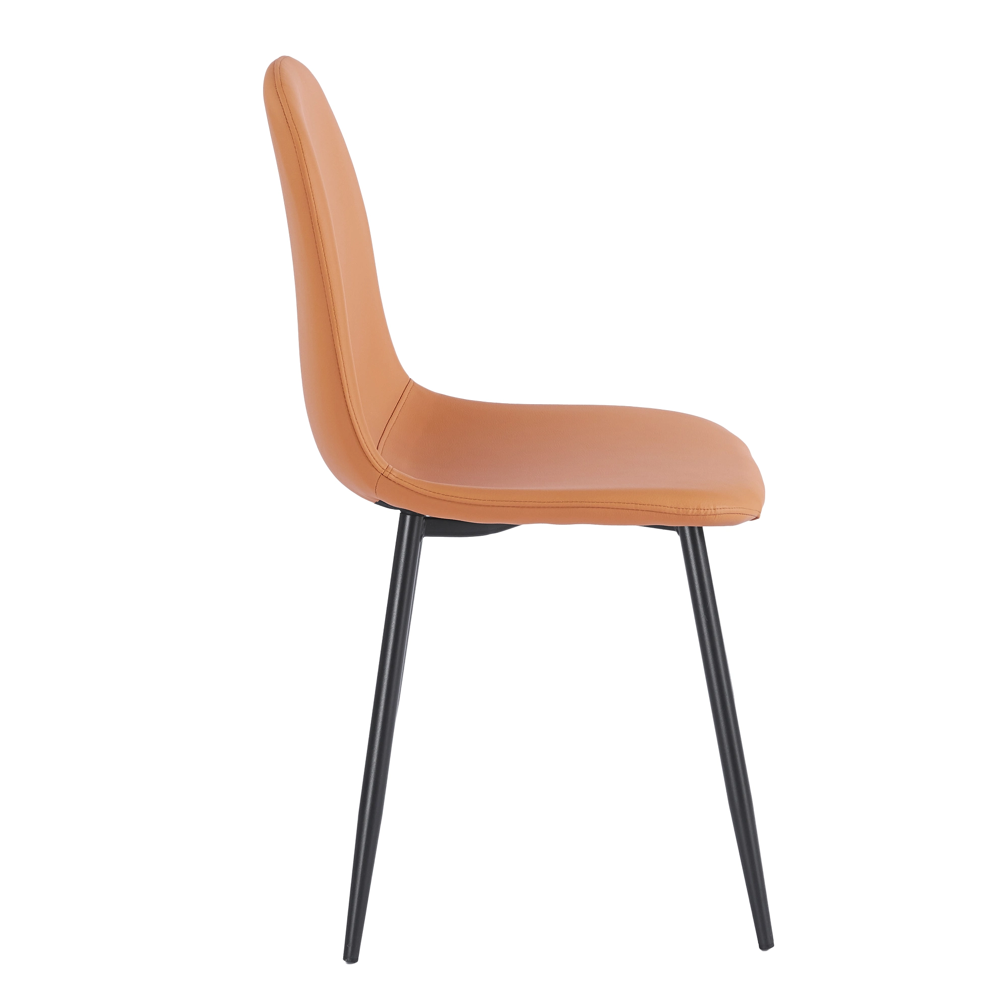 silla hostelería tapizada naranja