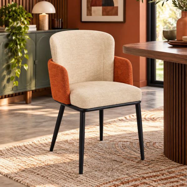 SILLA MAXIN POLIPIEL TEXTIL