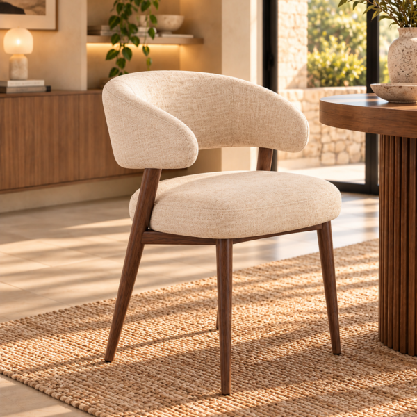 SILLA EMMA POLIPIEL TEXTIL
